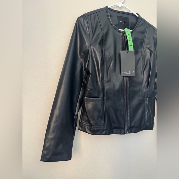 Bagatelle Womens Black Genuine - Jacket Soft (new with tag) - Picture 4 of 13